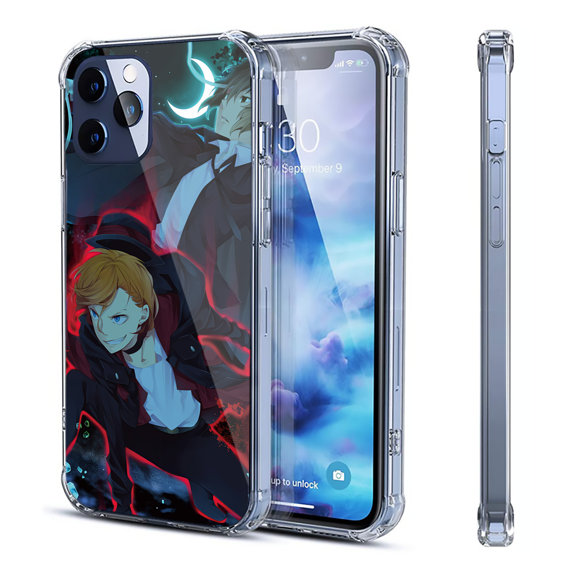（画像用） 文豪ストレイドッグス Bungo Stray Dogs 【iPhone 12シリーズ対応】透明スマホケース（クリアソフトケース）